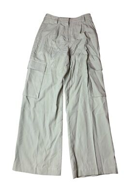 Dynamite Gemma Wide Leg Cargo Pants Sage Green Size 2